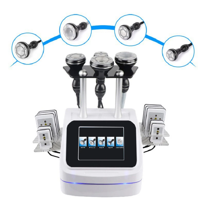 5 in 1 S Shape 40K Cavitation Body Slimming Machine Body Shaping Vacuum Multipolar RF Beauty Device for Face and Body