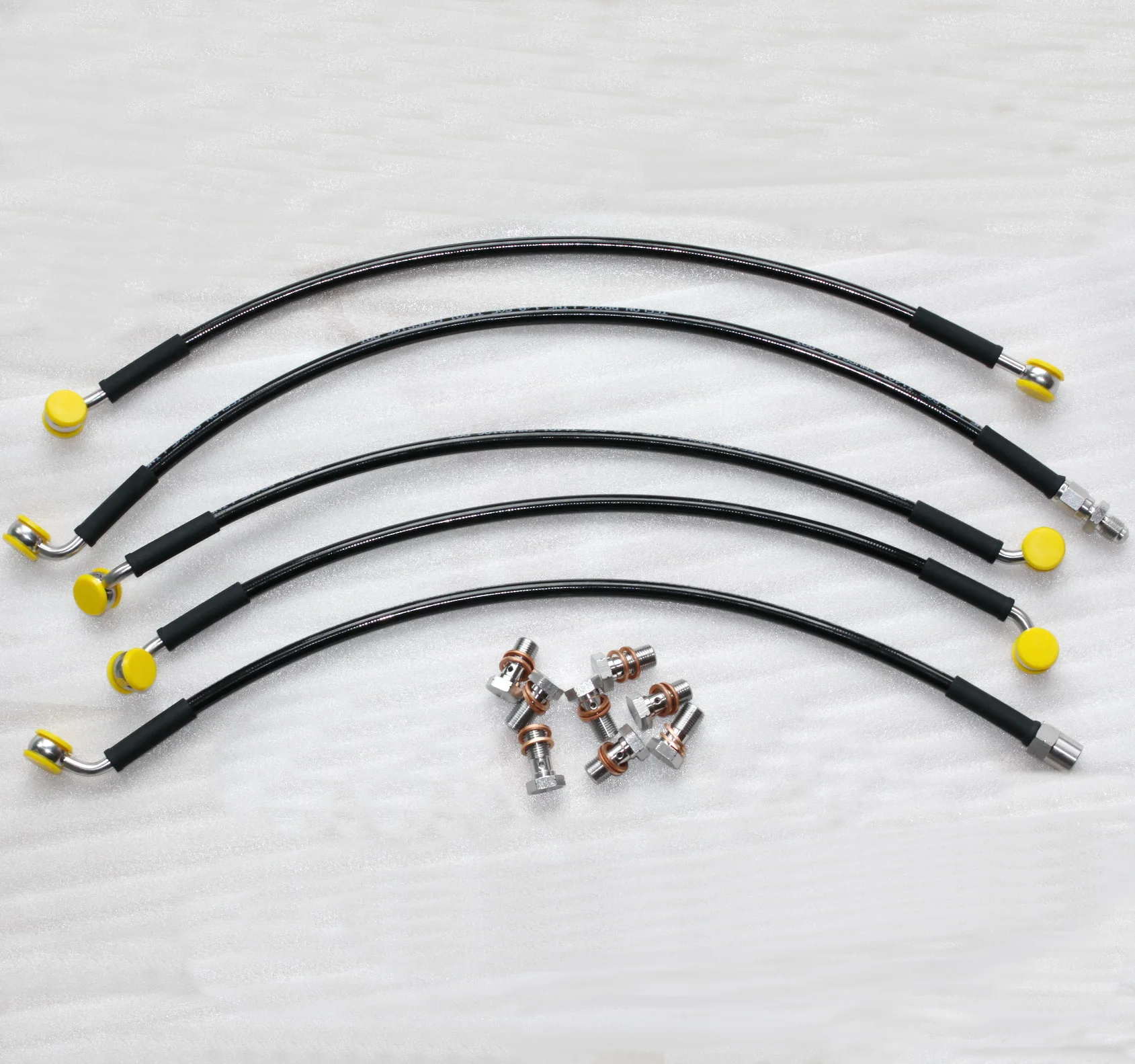 Stainless Braided Brake Lines Front and Rear For 1995-1999 BMW R1100GS 1994-2001 R1100RS