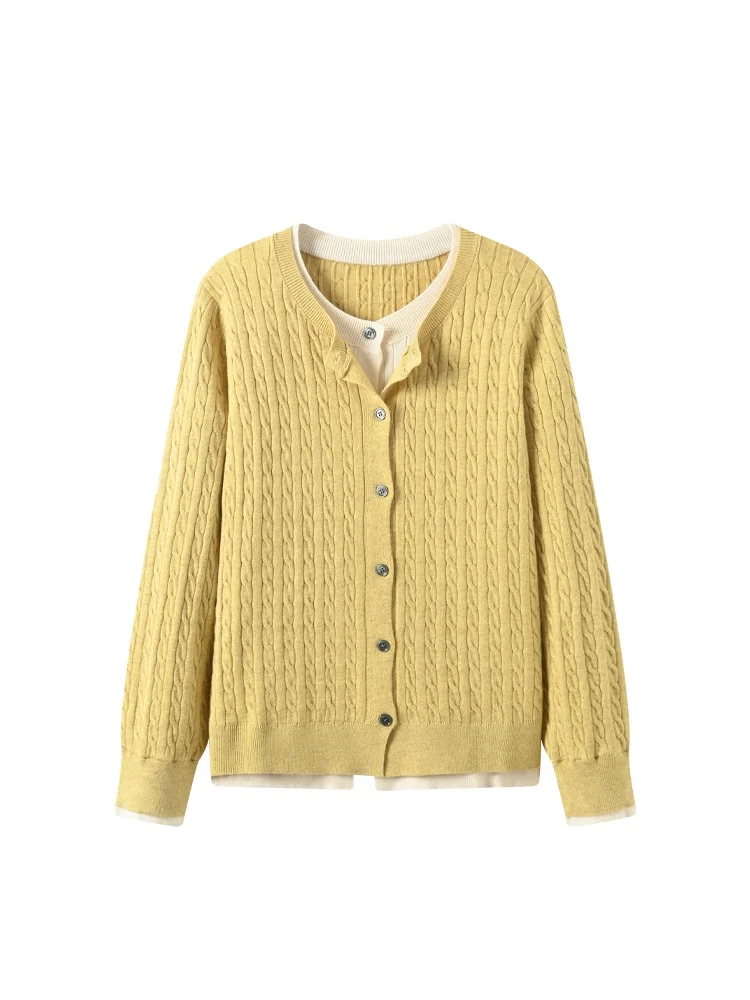 

Loose Long Sve Knitted Sweater round Ne plus Size Women's Spring Faion Slimming College Sle Top Korean Sle Autumn ...