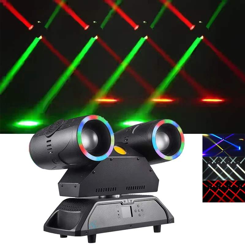 

4x80W RGBW 4in1 Beam Stage Disco Light LED 400W Двойной рычаг с подвижной головкой Профессиональная машина DMX512 DJ Bar Party Lights