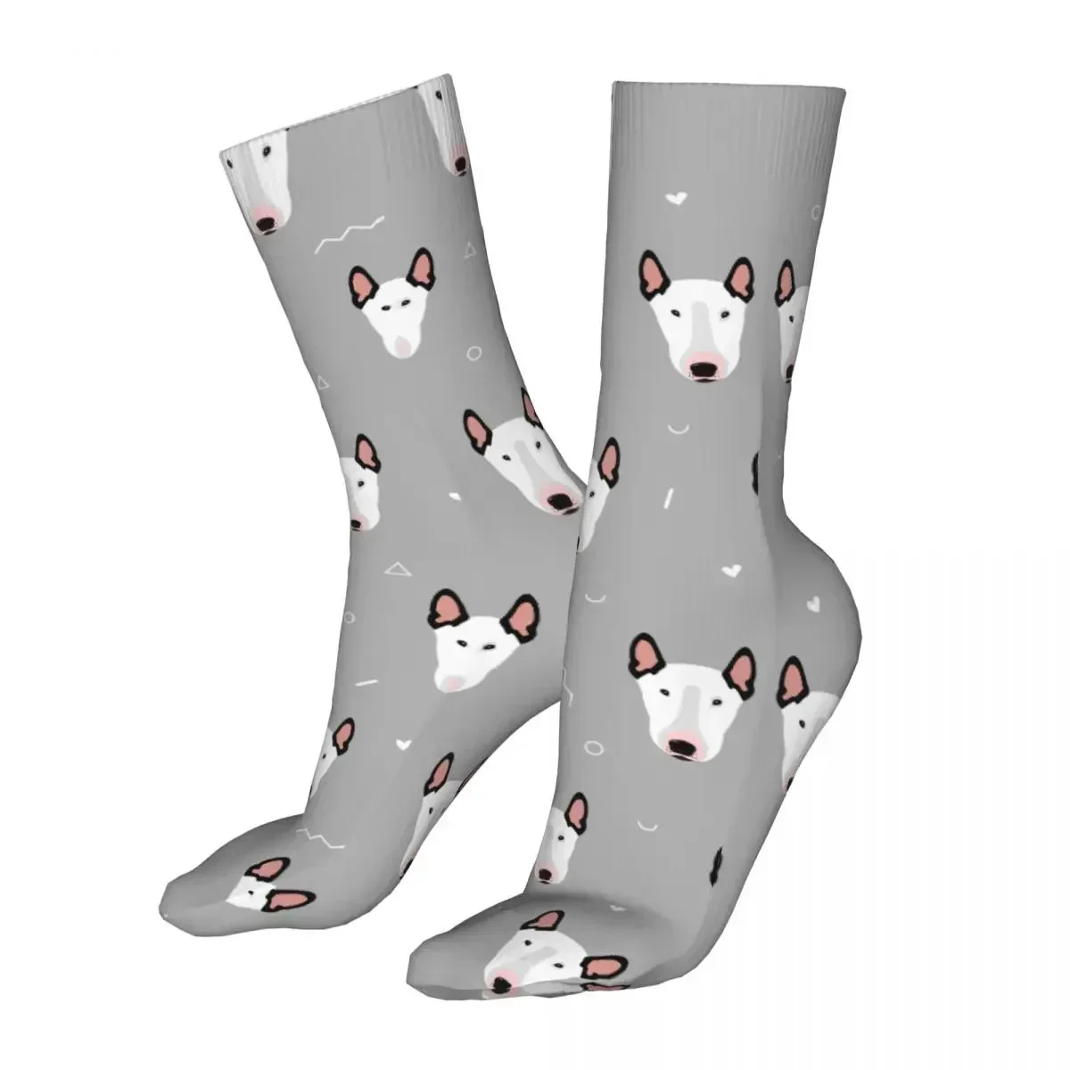 Happy Little Bull Terriers Woman Socks 2023 Men Cute Dog Animal Bike Sock