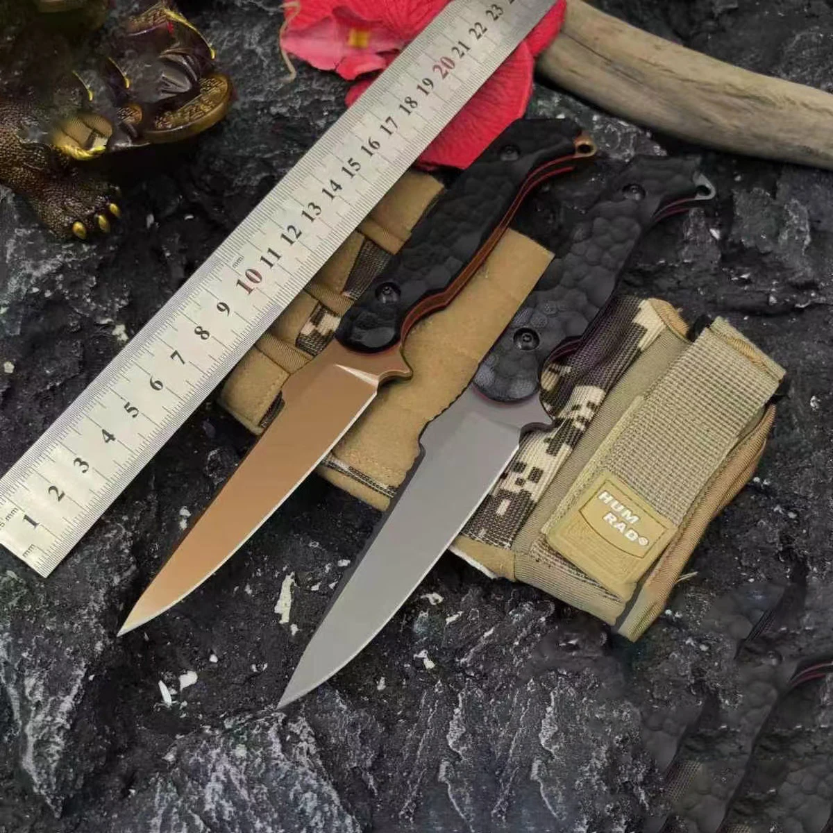 

Outdoor Knife,440C stainless steel Outdoor Neck Knife,Survival Knives Camping Hunting Tool ,Flax/G10 Handle ,Kydex Dropshipping