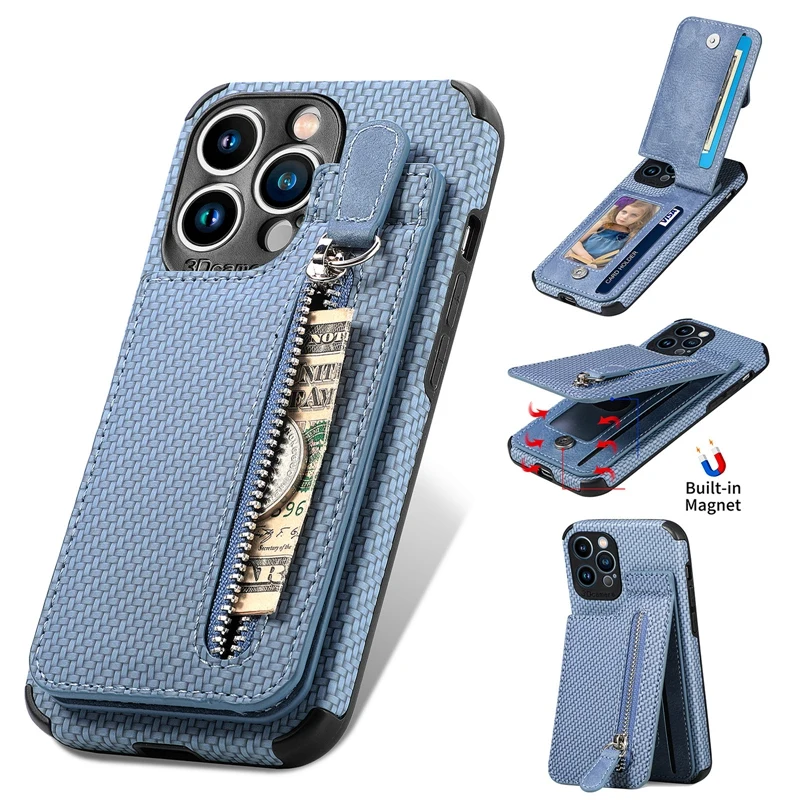 Case for iPhone 15 15 Pro Card Pocket Wallet Case for iPhone 11 12 13 14 Pro Max 14 14 Plus XR 6 7 8 Plus Kickstand Flip Cover