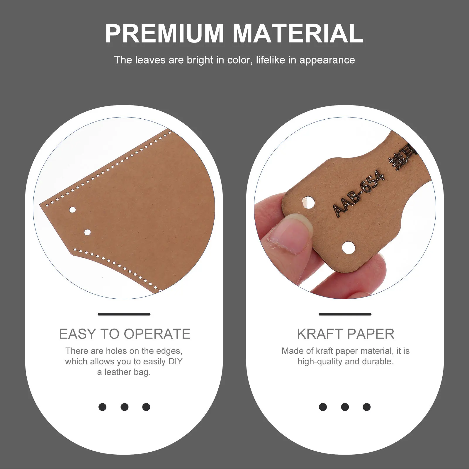 

1pc Craft Template Diy Tool For Handbag Chest Bag Stencil Smooth Edge Kraft Paper Pattern Mold Bag Making Supplies