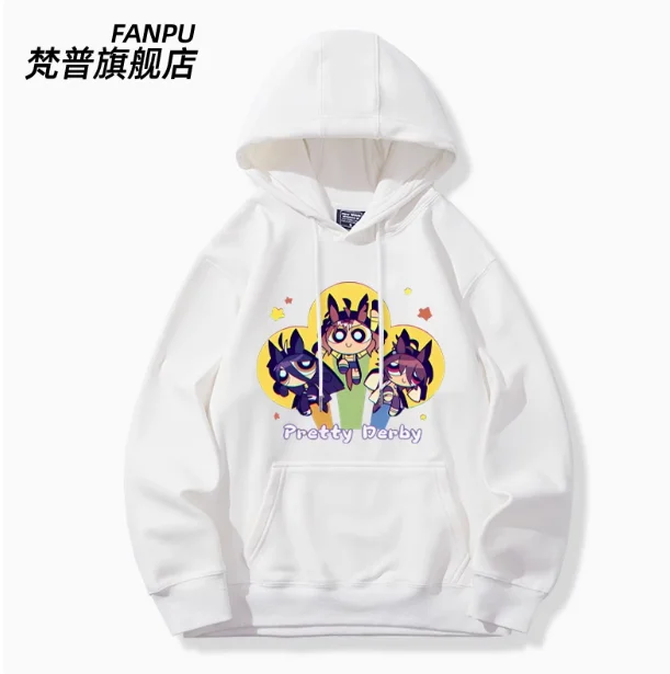 Anime Umamusume: Pretty Derby Hooded Hoodie Cosplay Autumn Winter Men Women Coat Loose Jacket Tops