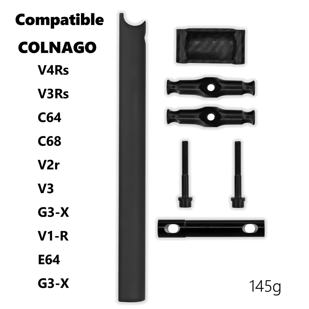 Kocevlo Bicycle Matte Carbon Seatpost Compatible With V4RS,V3Rs,C64,C68,V2r,V3G3-X V1-R E64 G3-X length 330mm