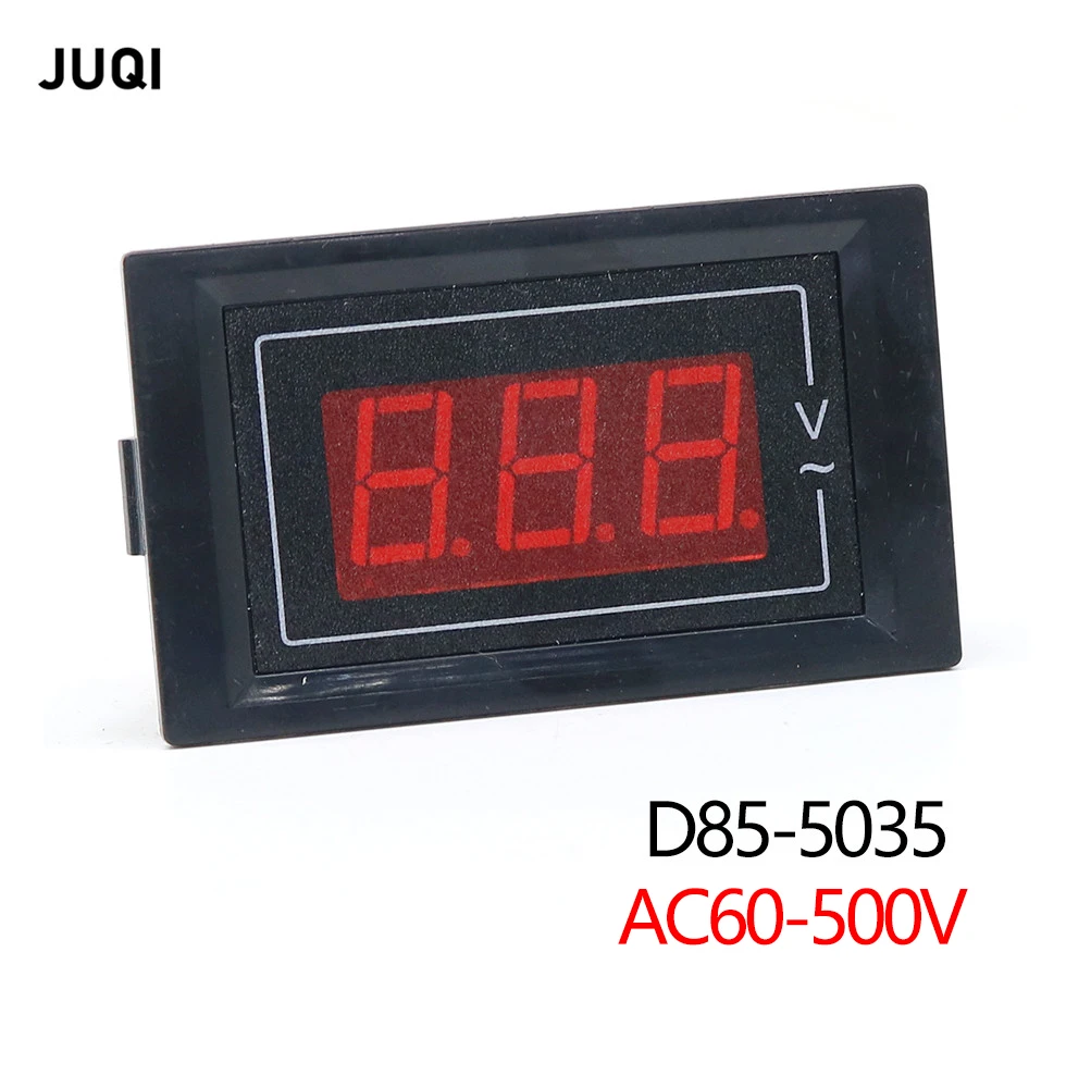 D85-5035 AC Digital display Voltage Meter  2-wire LCD Digital Panel Meter Display AC Tester 60-500V Embedded Voltage tester