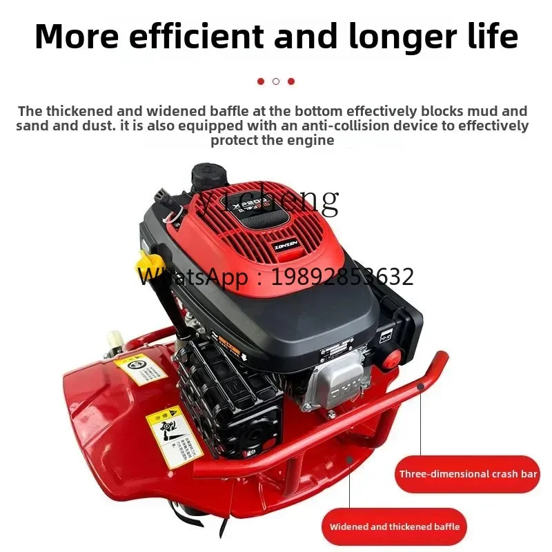 TQH Zongshen Power Small  Micro-tiller Multifunctional Household Orchard Paddy Rotary Cultivator Weeding Four-stroke