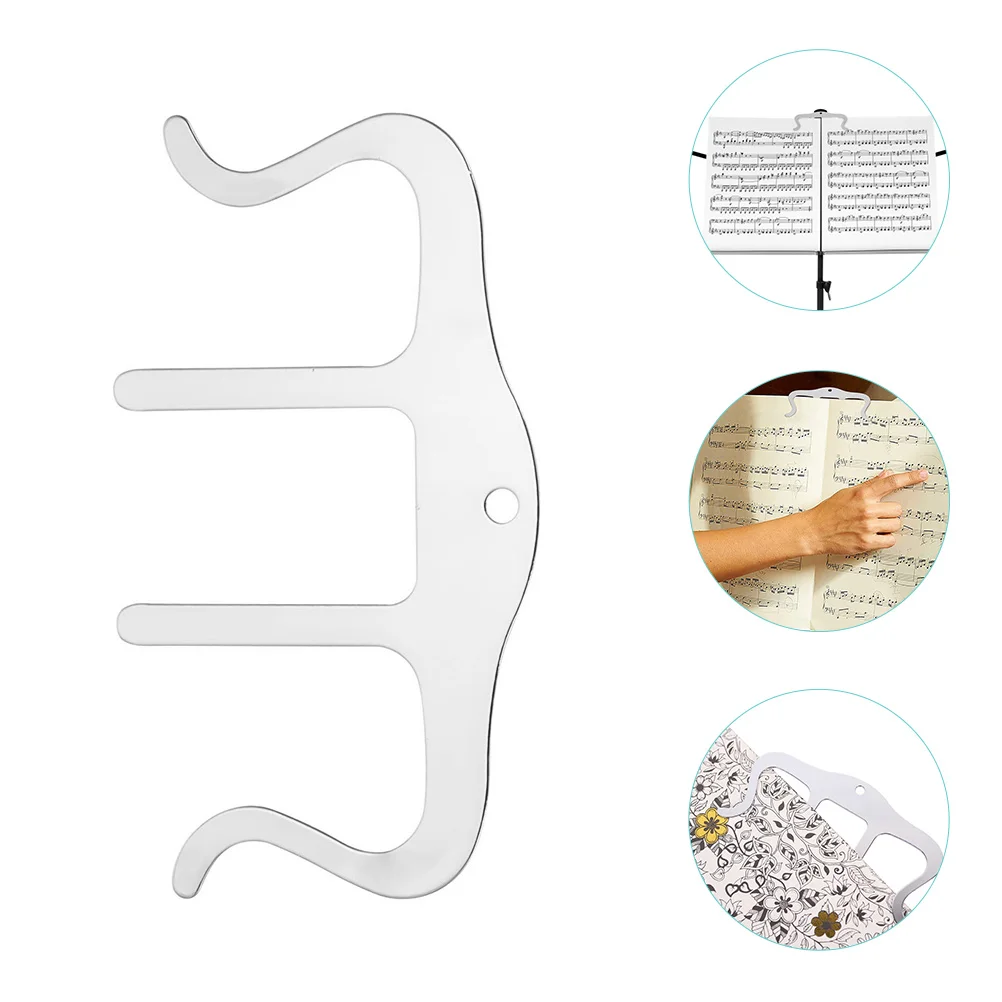 

Metal Clip Page Clips Music Stand Paper Iron Book Holder Score Keyboard