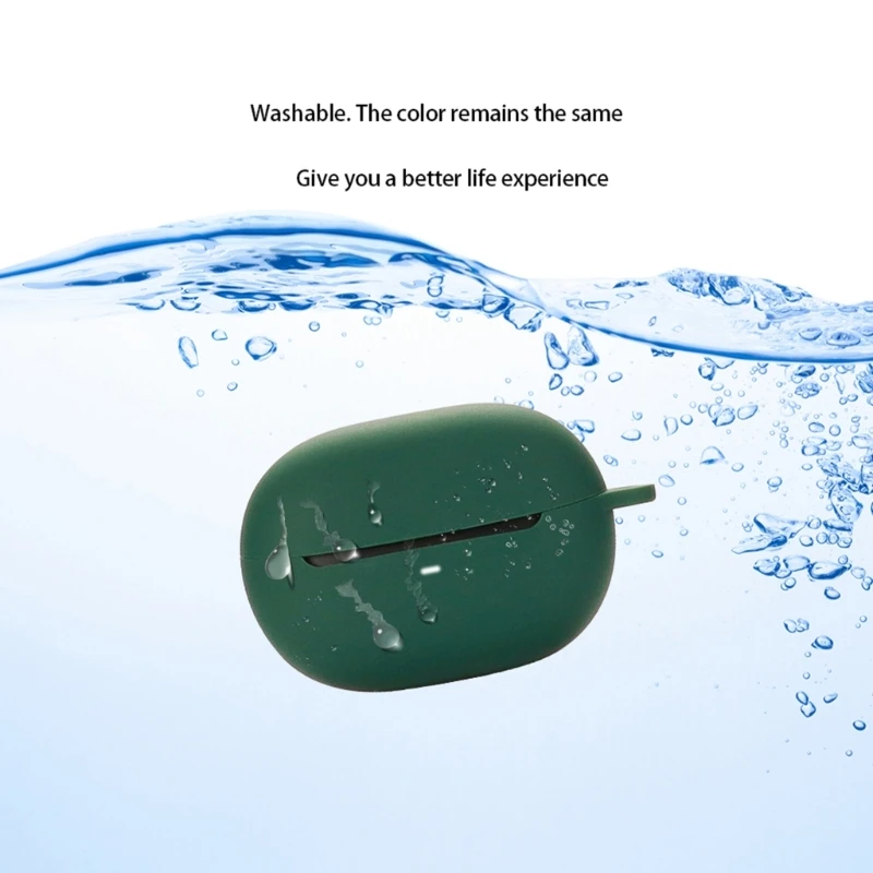 Funda protectora para auriculares inalámbricos compatible con QCY ArcBuds HT07, carcasa lavable a prueba golpes, funda
