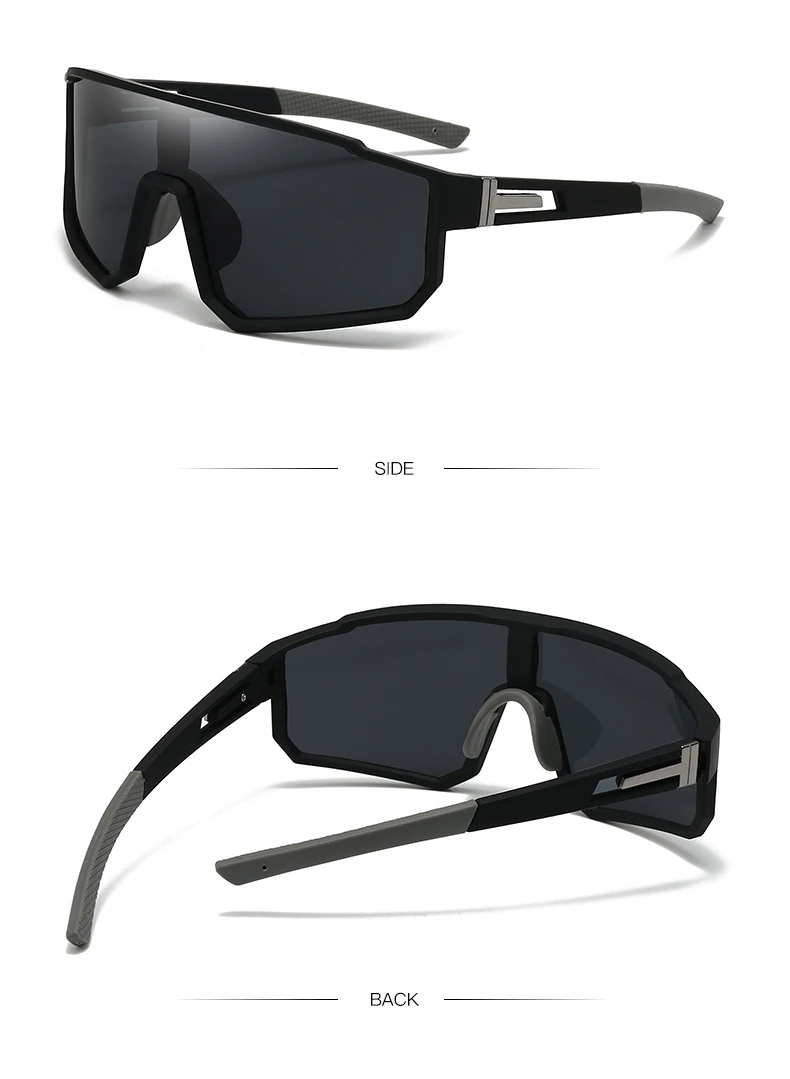 Übergroße Fahrradbrille für Herren, winddicht, farbig beschichtet, Sonnenbrille für Fahrräder, Outdoor-Sport, Motorrad-Sonnenbrille 3258 – Detail 9