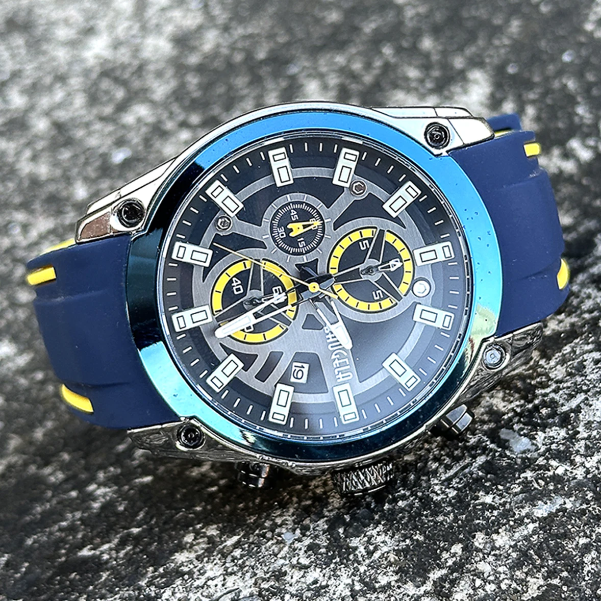 

BAOGELA Men's Military Sport Watches Men Waterproof Fashion Blue Silicone Strap Wristwatch Man Luxury Top Brand Luminous Watch