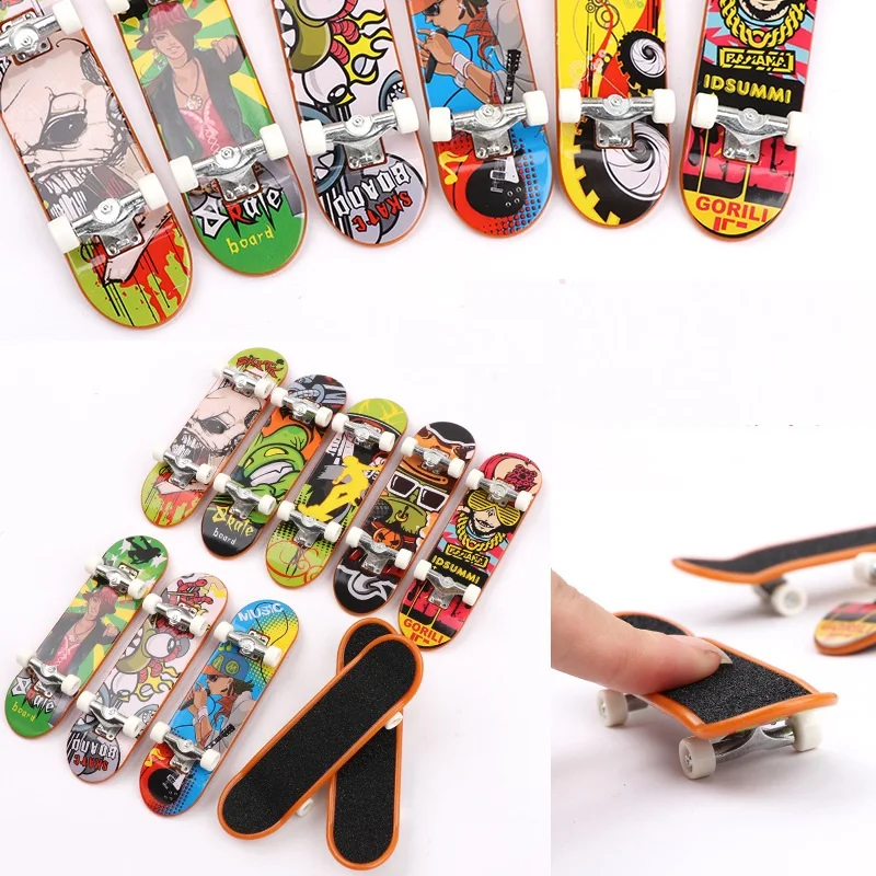 3-teiliges Mini-Profi-Skateboard, Tech-Truck, coole Finger-Sportarten, Kunststoff-Skateboards, kreatives Fingerspitzenspielzeug für Erwachsene und Kinder