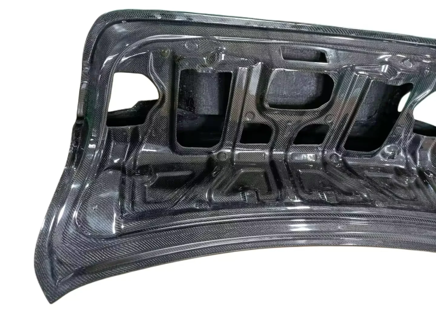 ألياف الكربون الخلفي الجذع التمهيد غطاء CSL نمط غطاء لسيارات BMW 3 Series F30 F35 2012-2018 #5