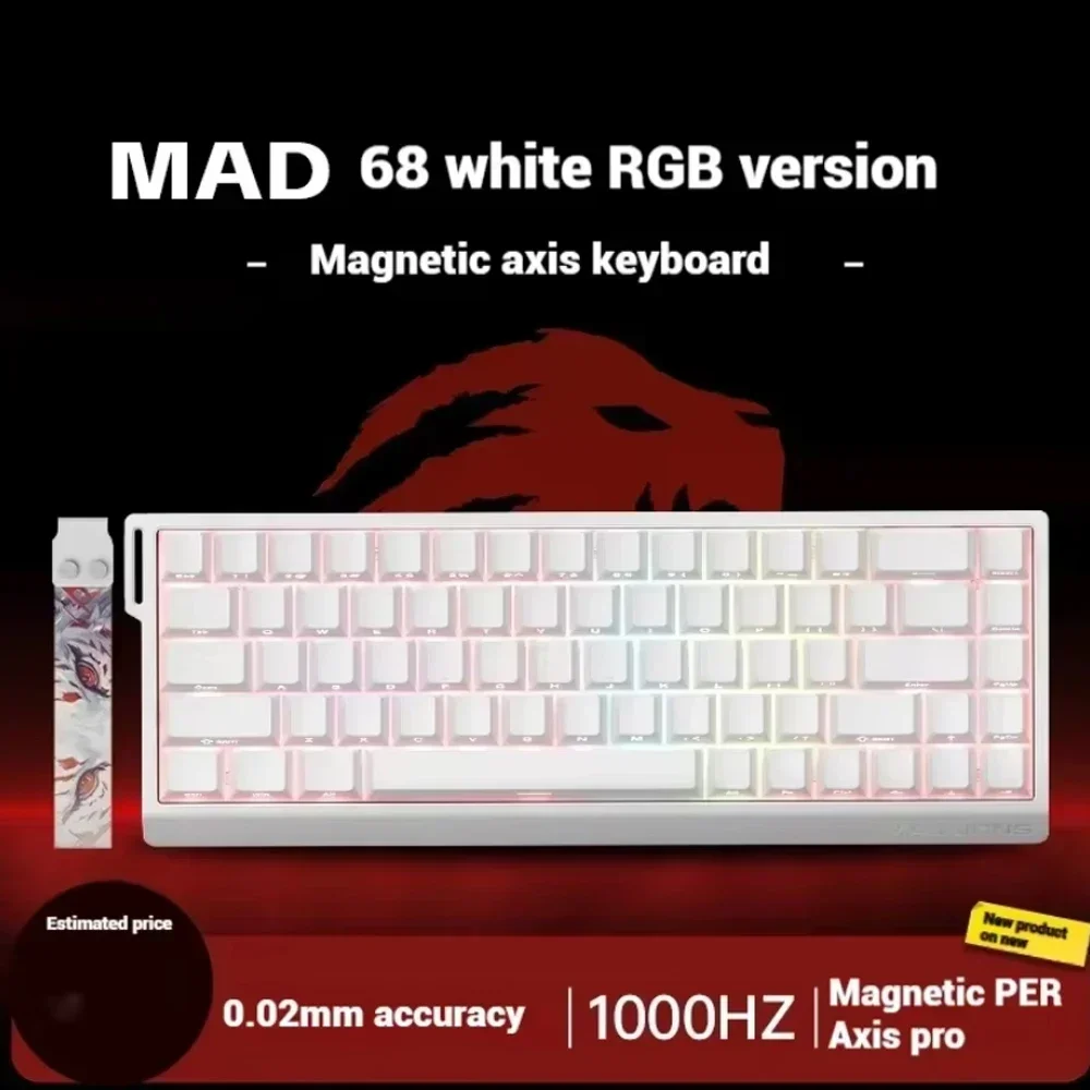FGG Madlions Mad60 Mad68 He Mechanical Keyboard Magnetic Switch 8k Wired Rgb Hot Swap Custom Keyboard Esport Game Gift Accessory image 3