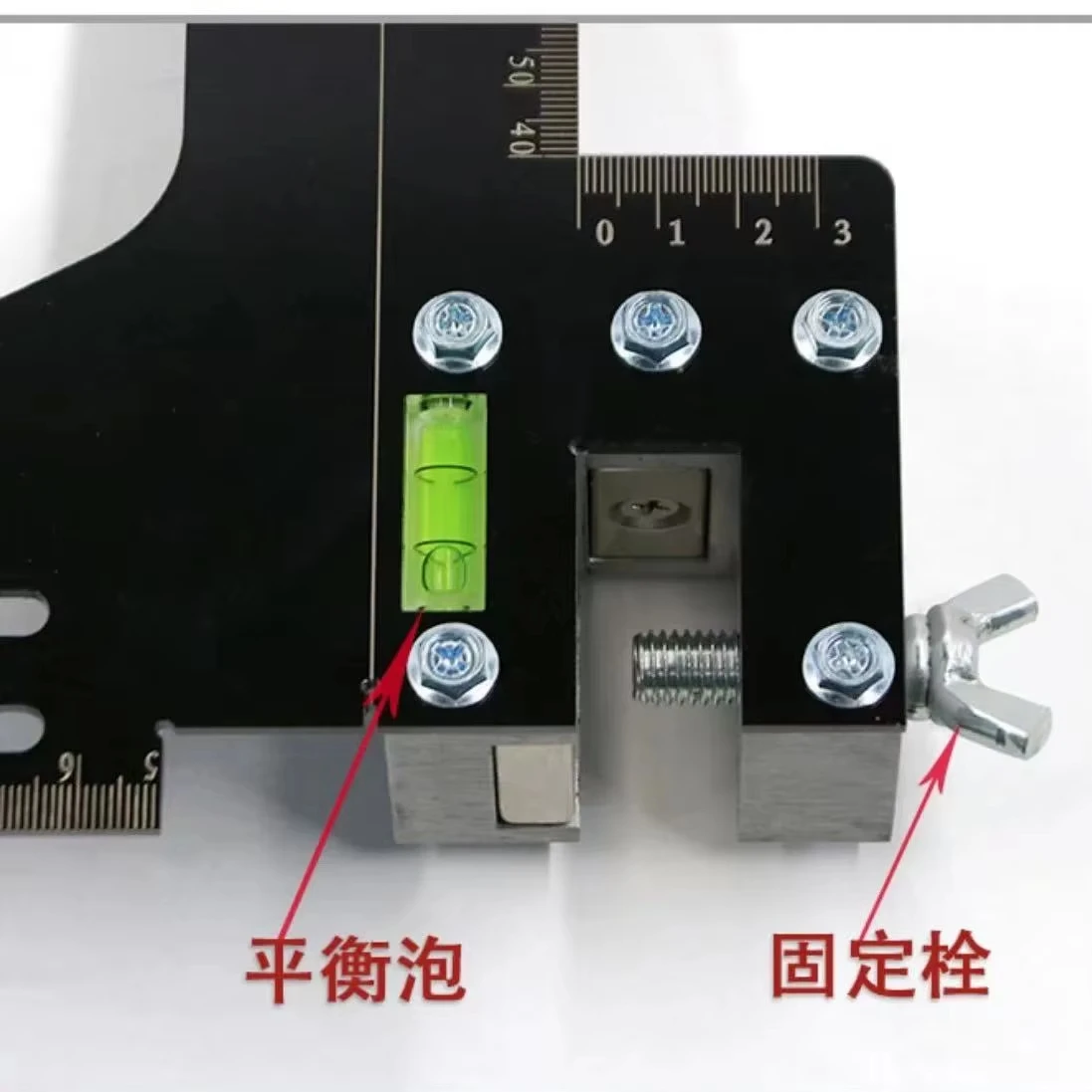 High Quality Elevator Guide Rail Alignment Gauge Lifts Stainless Steel Black Measuring Ruler Tool
