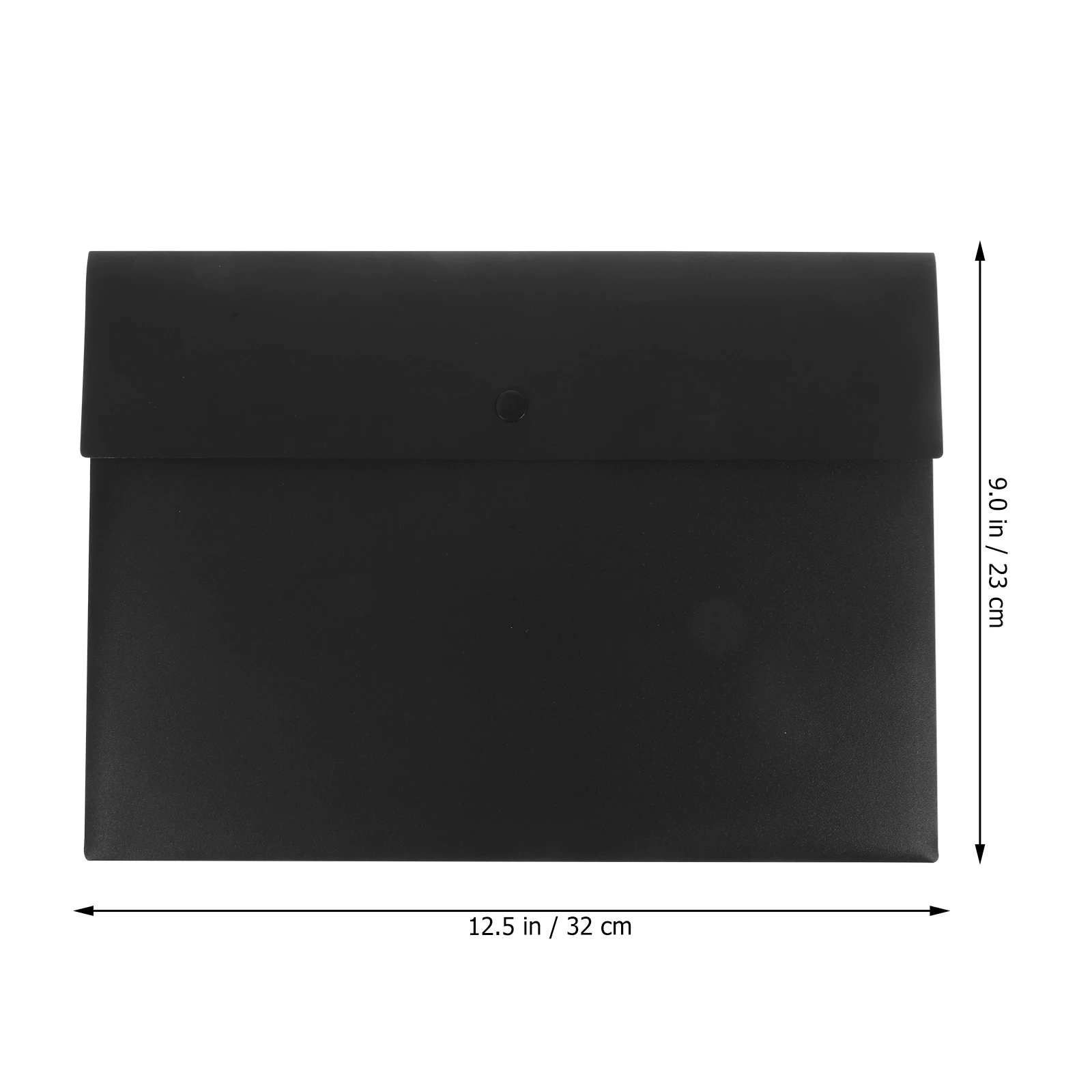 

5PCS A4 Bag Black File Pocket Snap Button File Folder for Office ganization Business Envelopes Portable Holder