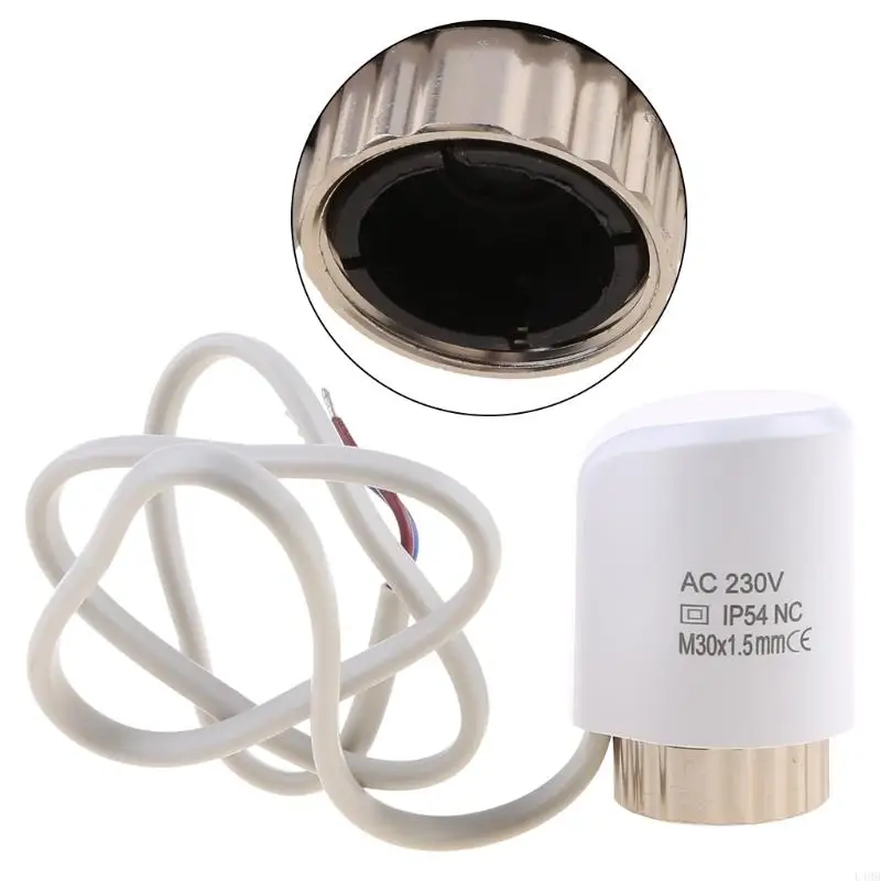 แอคชูเอเตอร์ความร้อนไฟฟ้า L4MB 230V ปิด NC M30*1.5 มม. สำหรับ TRV เทอร์โมสแตติกหม้อน้ำ -วาล์วความร้อนใต้พื้น