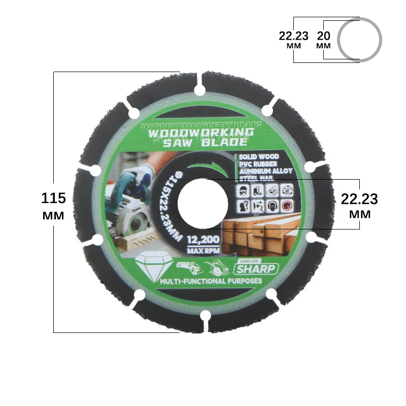 115mm/125mm Hartmetall Sägeblätter Für Holz Schneiden Mehrzweck Holzbearbeitung Sägeblatt 115mm/125mm Holz/kunststoff/PVC Schneiden Werkzeuge