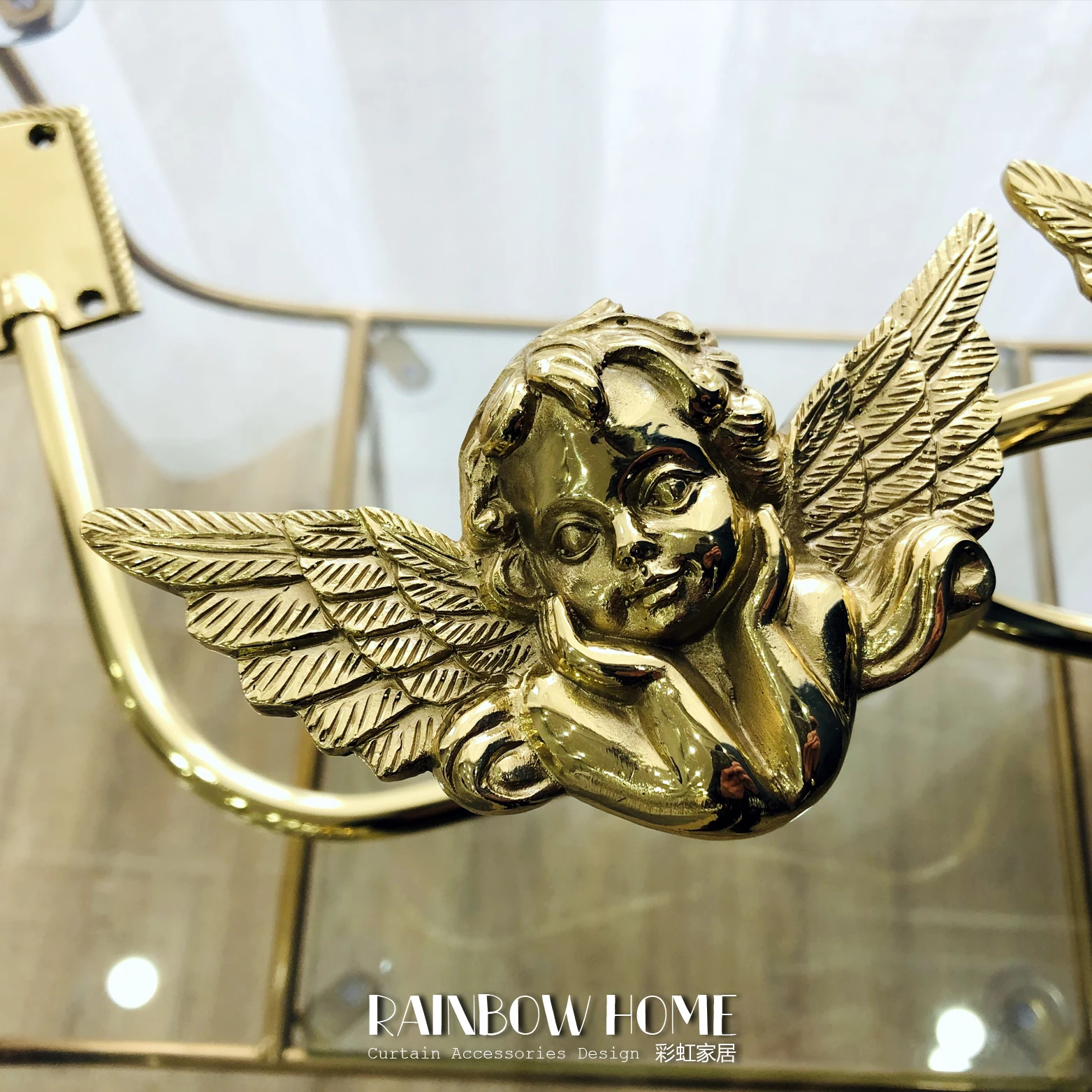 2Pcs Classic Angel Gordijn Tieback Holder Haken Tie Backs Slaapkamer Woonkamer Gordijn Decoratie Accessoires Holdback Gordijn Haken