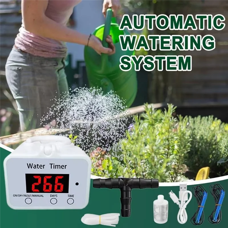 

ABLK Programmable Auto Waterer Device - Smart Drip Irrigation System For Effortless Plant Care