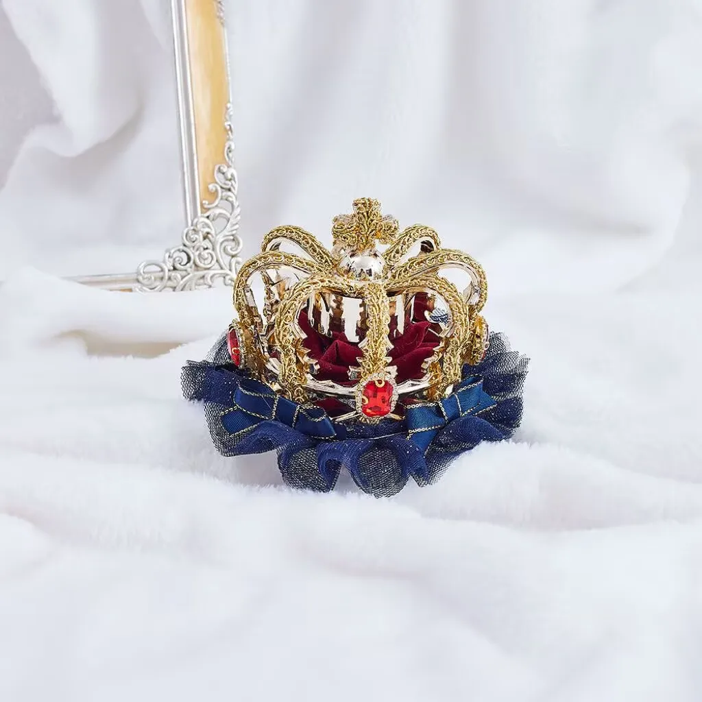 Kopfbedeckung des Court Rhinestone Crown King