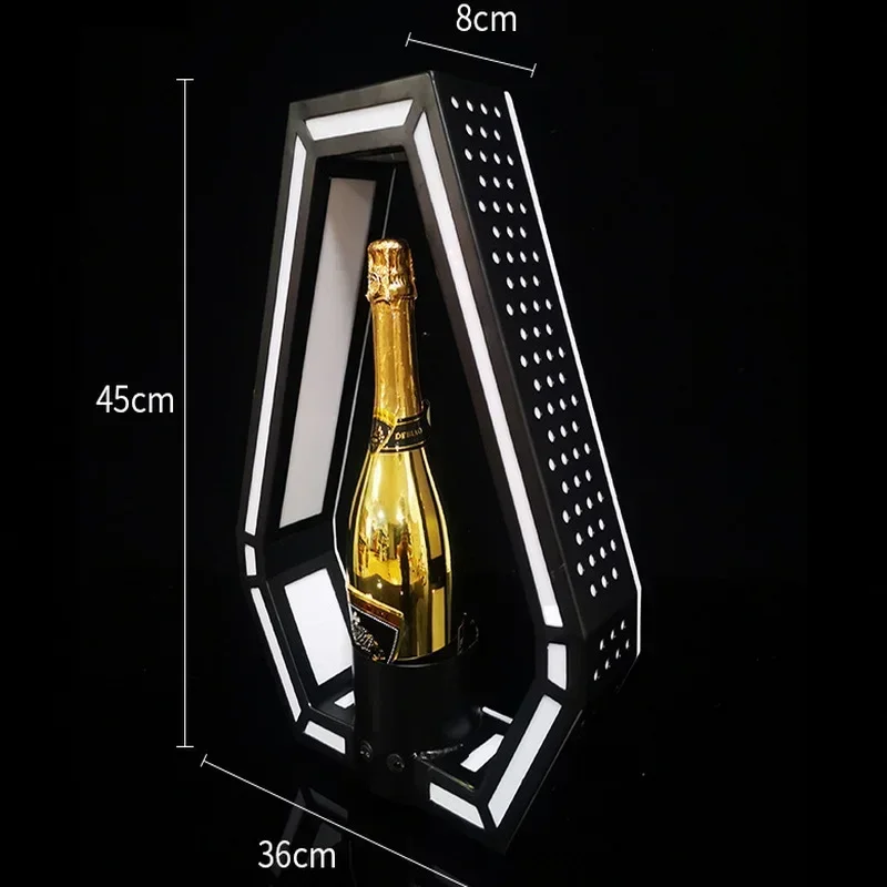 Rechargeable LED Champagne Wine Bottle Glorifier Display VIP Presenter for Night Club Lounge Bar Party Decoration