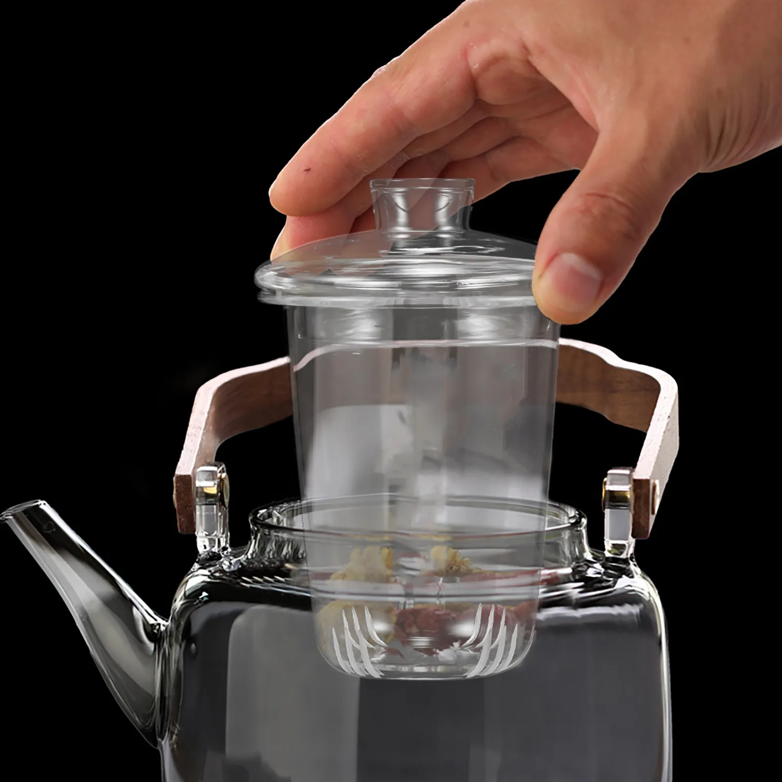 Tea Leaf Strainer for Loose Tea Glass Infuser Replacement Premium Craftsmanship Small Light Portable Filter for Kettle Teapot
