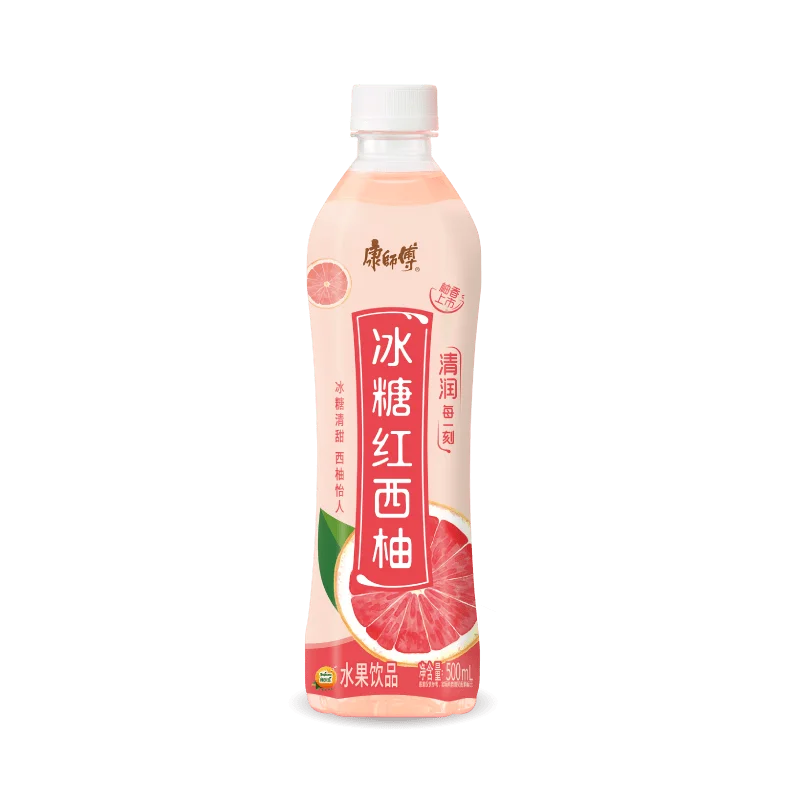 Master Kong Rock Sugar Ruby Grapefruit Drink 500ml*15 Bottles/Case