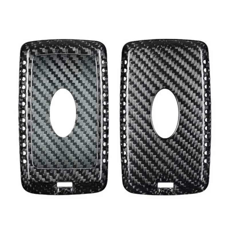 A + ألياف الكربون سيارة مفتاح فوب غطاء لاند روفر رينج روفر لجاكوار XF XE #3