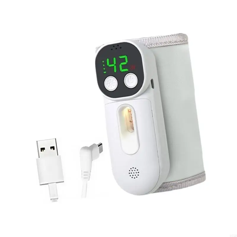 H55B زجاجة حليب لاسلكية عازل حراري مع التحكم الصوتي 18 وات تسخين سريع من نسيج ABS تصميم آمن