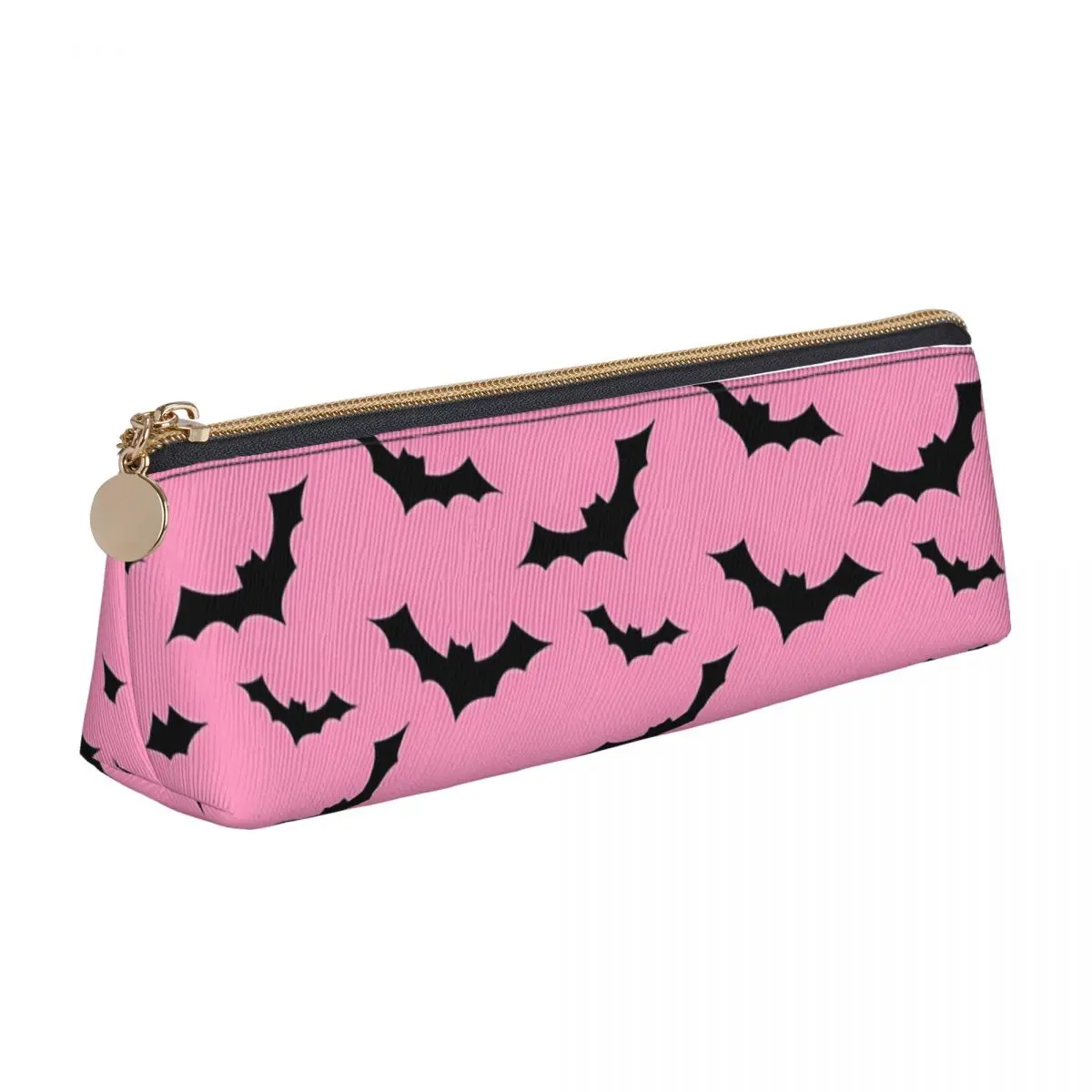 Monster High Pencil Case Bat Pink Manga School Pencil Cases Triangle Girls Boys Kawaii College Pencil Pouch School Supplies