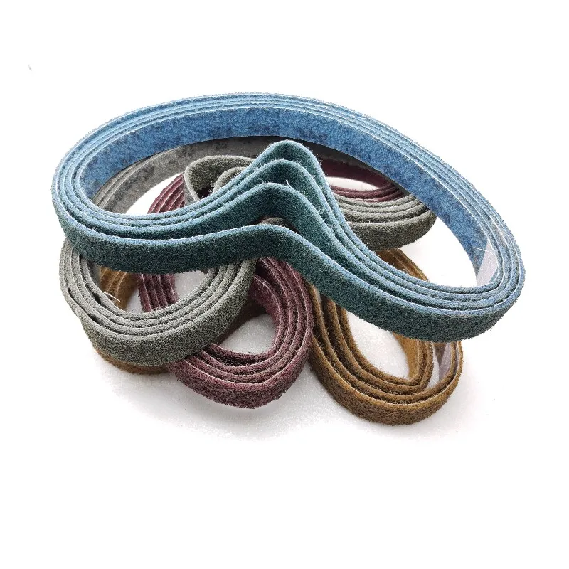 2pcs 760*40mm Non-woven nylon abrasive cloth Abrasive Sanding Belt For Metal Round tube Wire drawing
