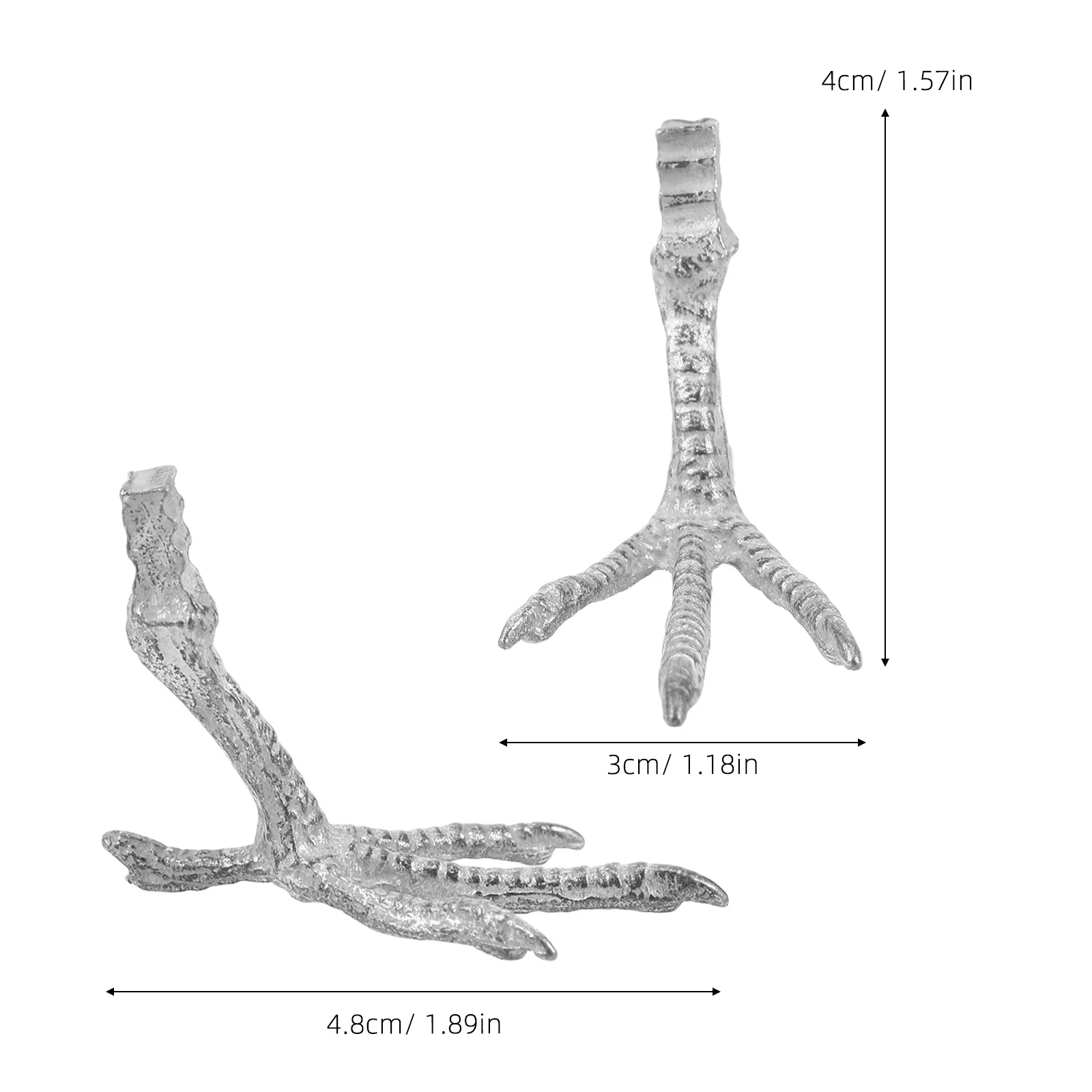 10 قطعة أقدام واقعية ل تقليد الببغاء مخلب ديكور الحرفية أقدام الطيور الحديد باو Diy بها بنفسك مشاريع نابض بالحياة الببغاء القدم محاكاة #5