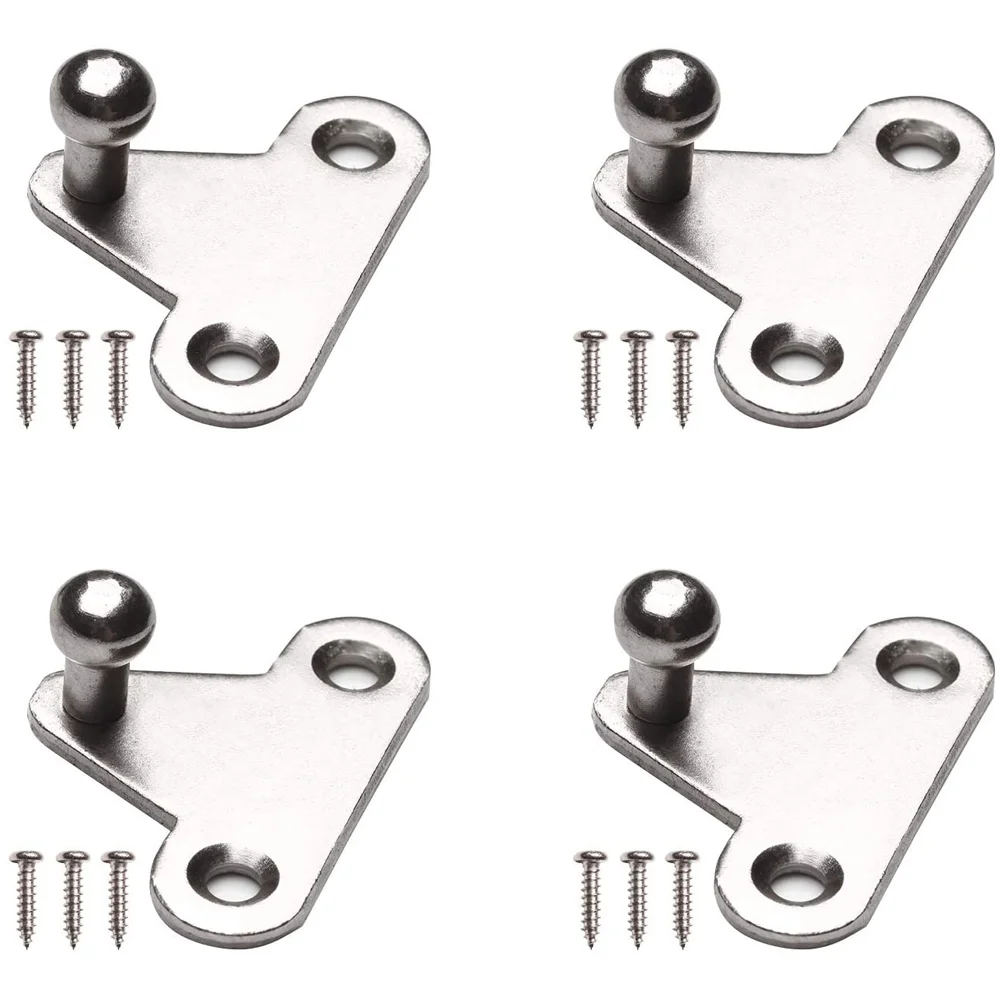 Soporte de montaje de perno de bola de 10MM para resorte de Gas Universal, puntales de elevación, soporte de choque de acero, paquete de 2, paquete de 4