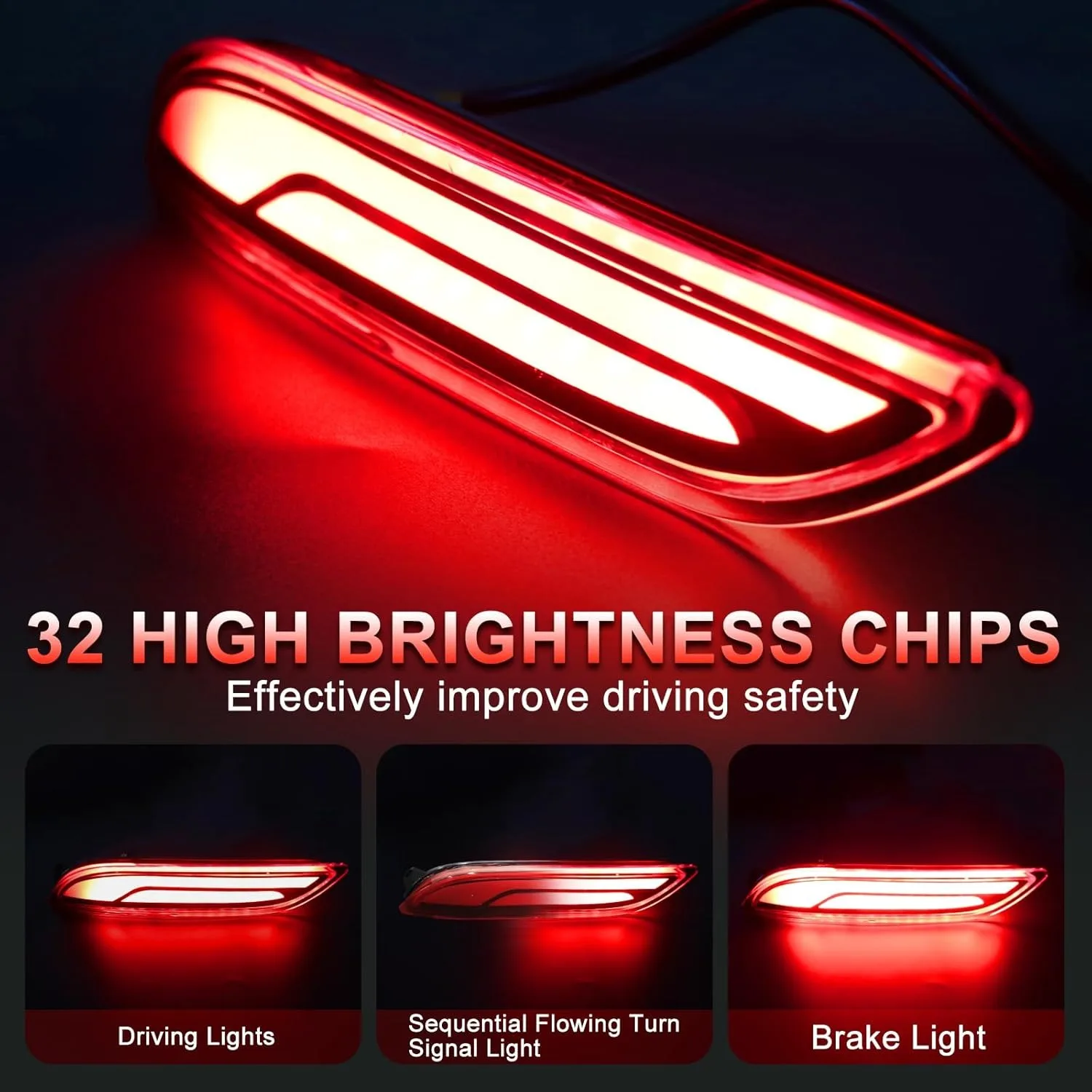 

Светодиодные задние бамперные фонари-отражатели для Toyota Camry 2018-2020: ходовые огни, стоп-сигналы, последовательные указатели поворота, задние фонари. OE: 8192006060