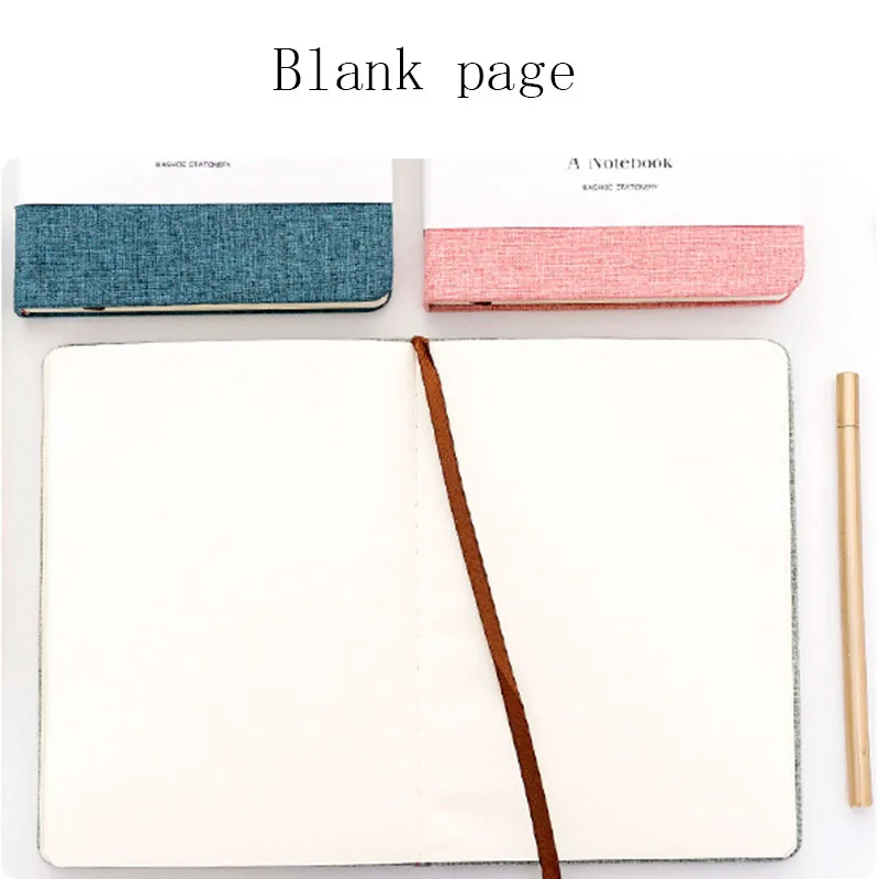 Student's Simple Solid Color Notebook Cloth Surface Literature and Art Small Fresh Hand Account Diary