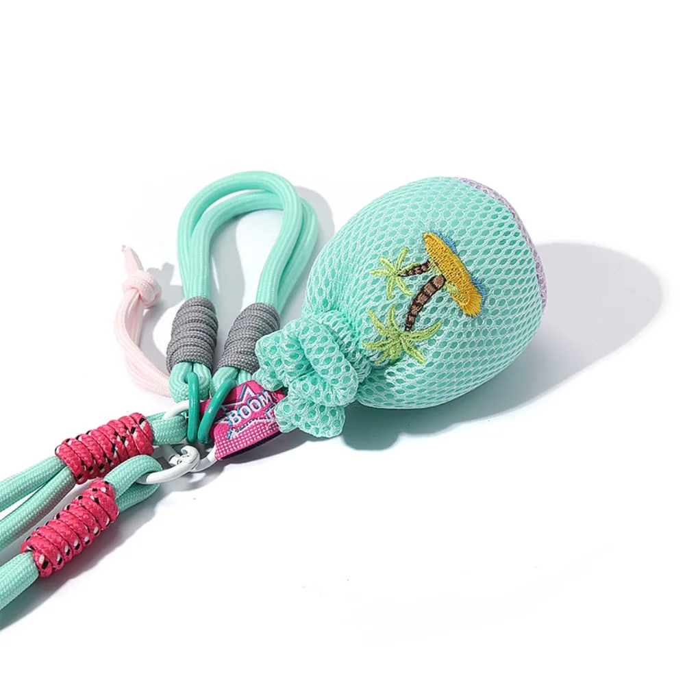 Borsa a rete Borsa per cuffie a tracolla Borsa per collo appesa con cordino in dopamina Borsa per rossetto Mini portamonete multifunzionale per ragazze