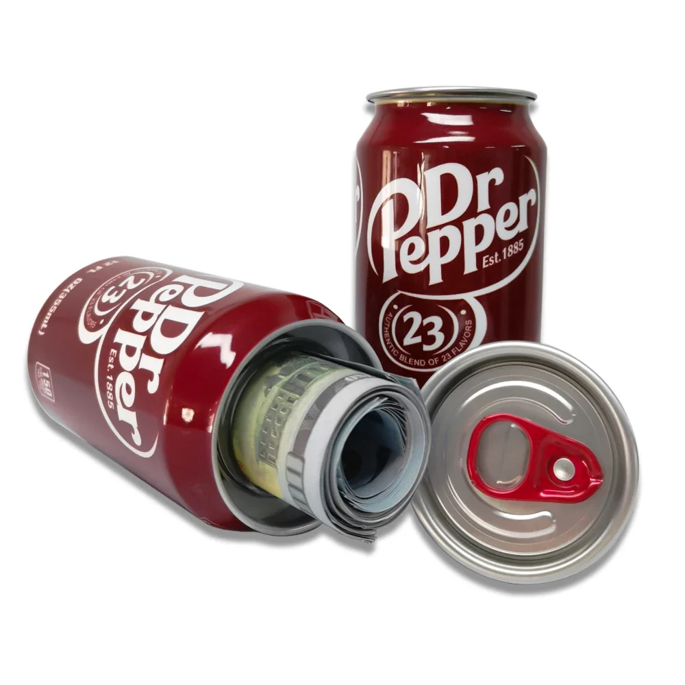 1PC Fake Dr Pepper Diversion Can Safe Hidden Compartment Stash Storage Secret Container Hiding Keys Money Jewelry