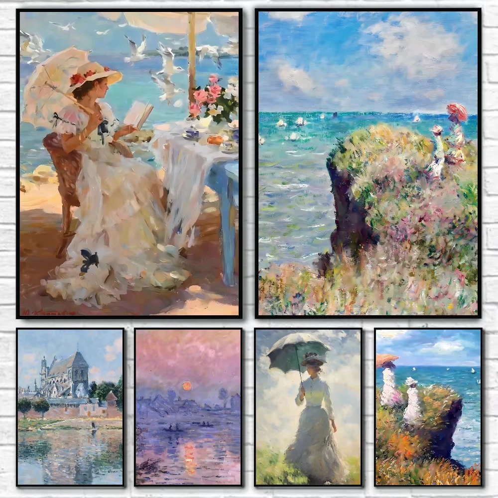 

Oil Painting By Numbers Kits French Painter C-Claude Monet DIY Acrylic Paint By numbers For Adults Home Decor