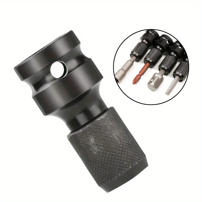1pc 1/2 Inch Square 1/4 Inch Hex Ratchet Socket Wrench, Ultimate Impact Tool For Quick And Easy Socket Adaptation