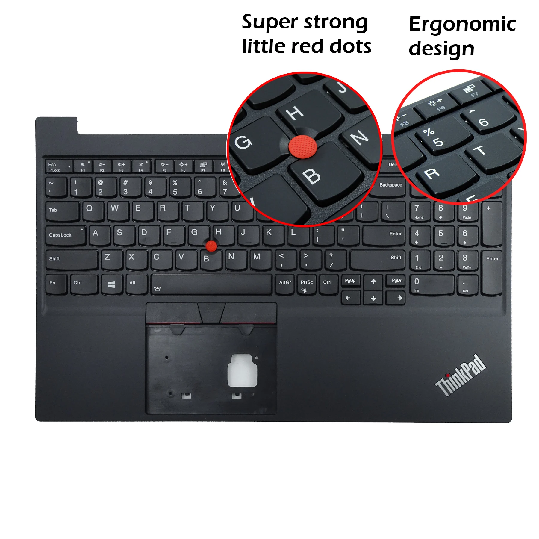 Laptop Replacement Keyboard For Lenovo ThinkPad E15 Gen1/2 with Backlit Keyboard with C Case All-in-One 5M11A35651  5M10V16891