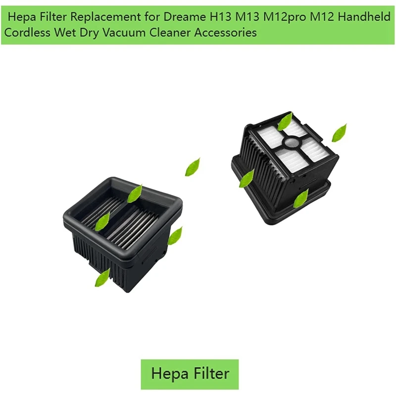 ABUD-Per Dreame H13 Pro M13 M12pro M12 Aspirapolvere asciutto e bagnato senza fili portatile Include parti di ricambio del filtro della spazzola a rullo