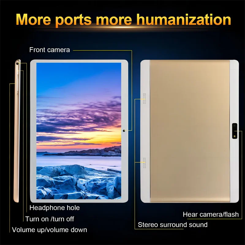 Newest Sales Android 5.0 Tablet PC RAM 1GB ROM 16GB  10.1 INCH M1015 Quad Core Battery 5000mAh  Dual Camera WIFI