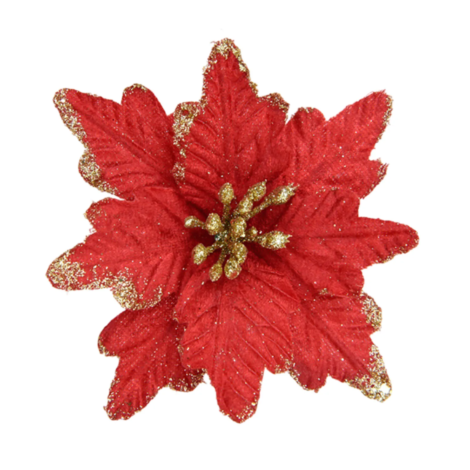 Christmas Fake Flower Christmas Tree Decoration Artificial Hang Flower Christmas Simulate Decorative Flower Home Festival Decor