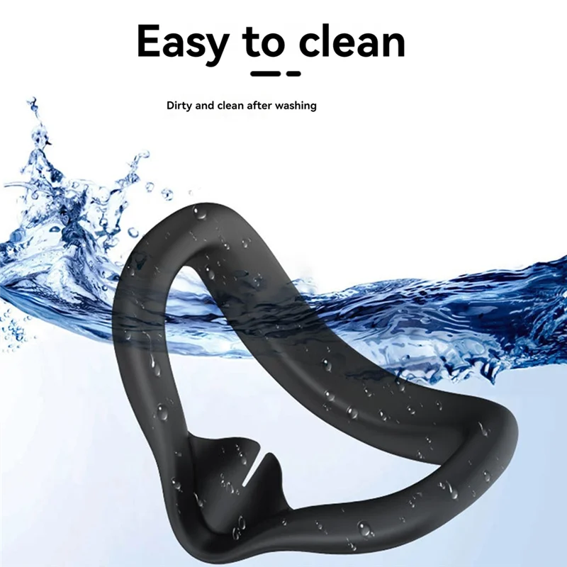 Capa facial vr à prova de suor para meta quest 3s, almofada lavável, substituição, experiência vr aprimorada, acessórios a