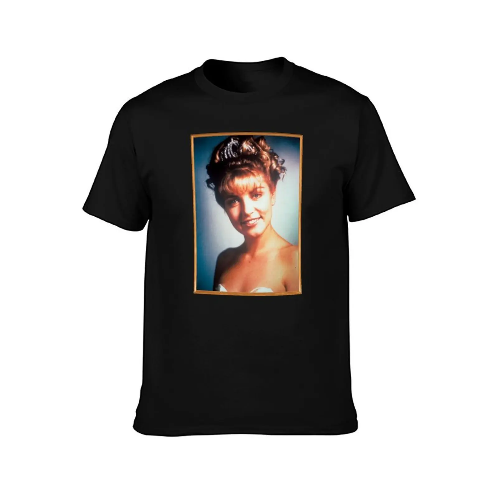Twin Peaks Laura Palmer Rosy Glow High School Portrait T-Shirt, Summer Casual Cotton Tee, Oversized Streetwear Tops, 100% Cotton