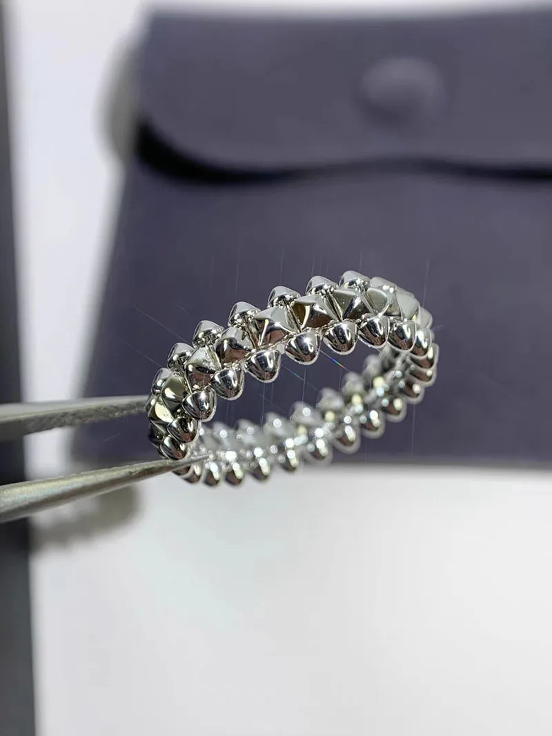 High Quality Hot Selling Jewelry 925 Sterling Silver Swivel Rivet Ring Women's Fashion Personality Luxury Brand Couple Fine Gift