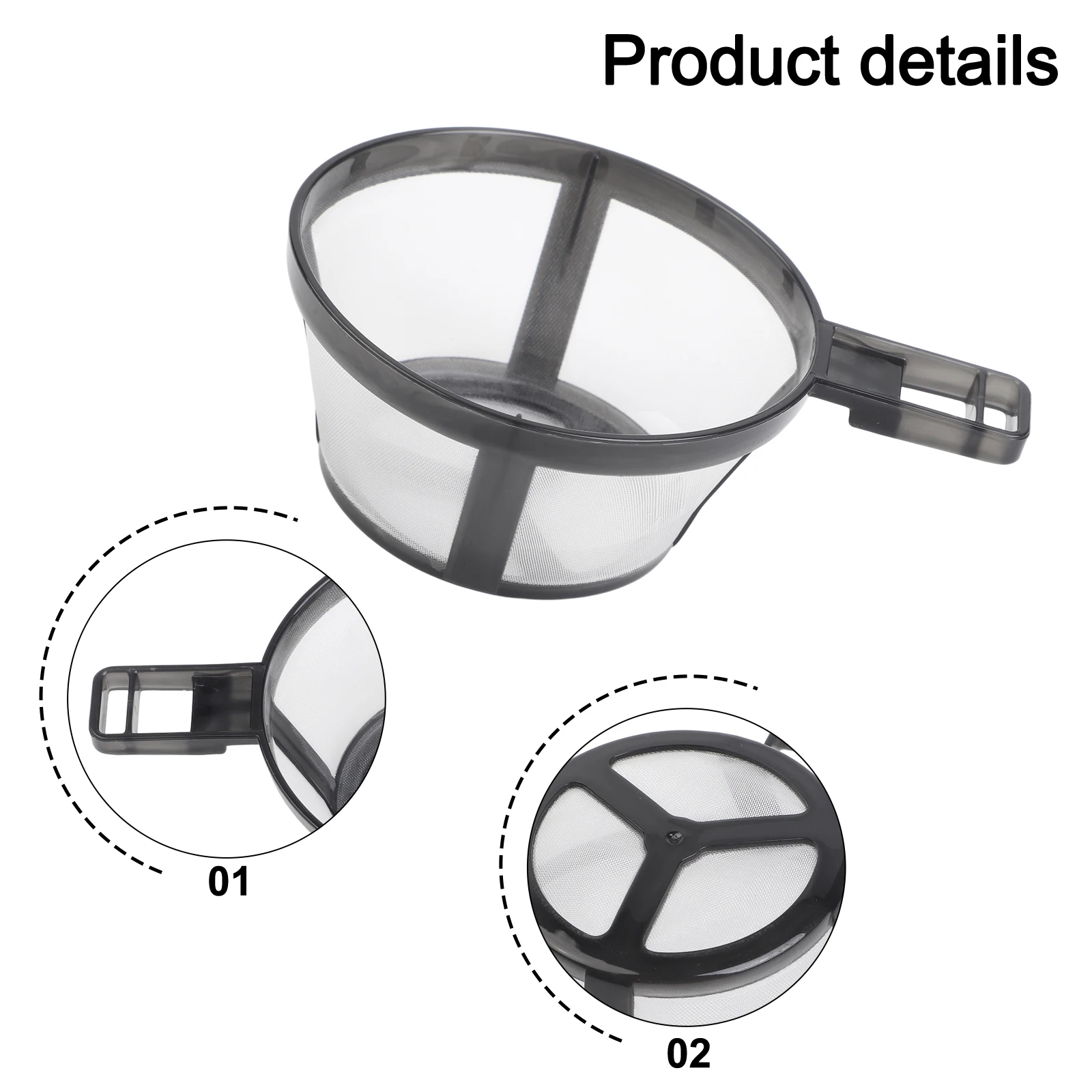 Fine Gauge Mesh Filter For Coffee Brewing Tea Infusion And Water Straining Multiple Kitchen Applications