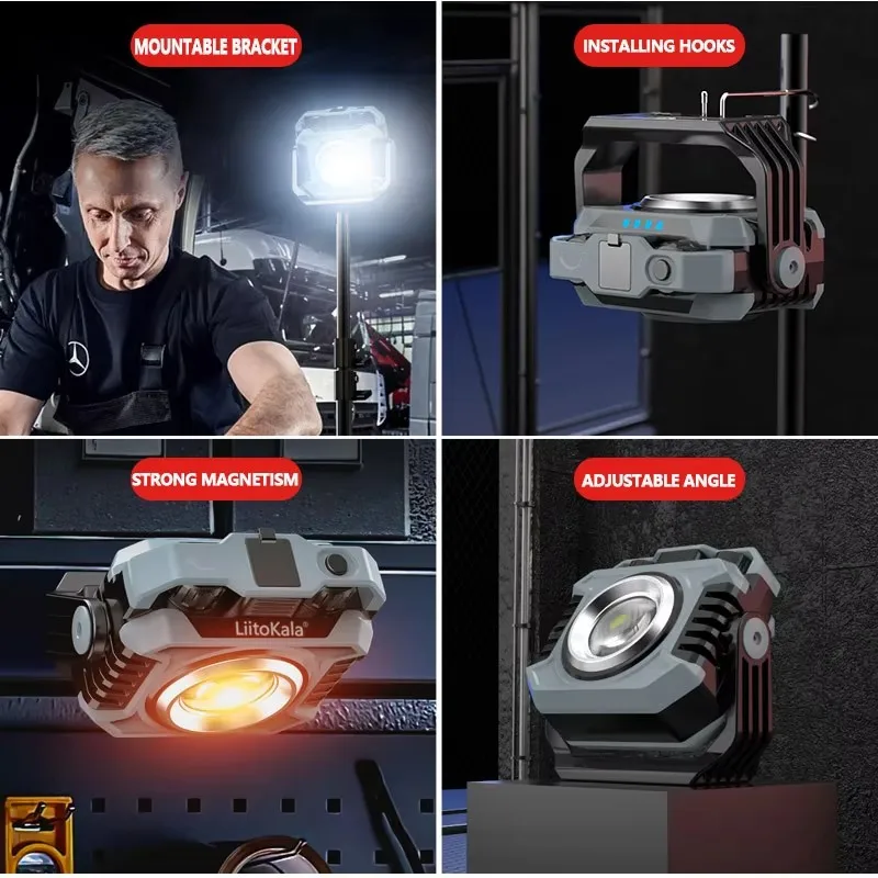 LiitoKala LF-786 Multifunctional lighting lamp Strong light portability Built-in Rechargeable battery